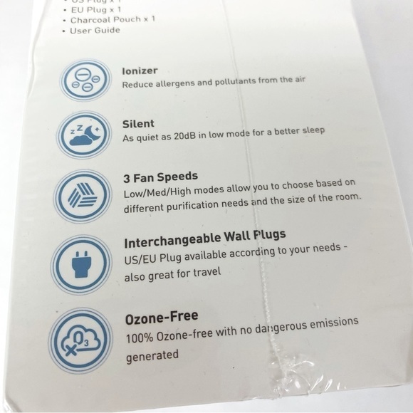 Blaux In Home Plug In Charcoal Air Filter Deodorizer Nightlight - Picture 9 of 10